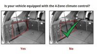 Ковер резиновый WeatherTech Discovery 2017+ в багажник бежевый 2-х зон климат с третьим рядом