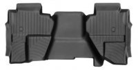 Ковры резиновые WeatherTech Chevrolet Silverado 2014-2019 задний черный ( Double Cab vinil  )