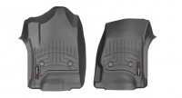 Ковры резиновые WeatherTech Chevrolet Silverado 2014-2019 передние черные (Dubl & Crew .carpet .4x4 .consol )