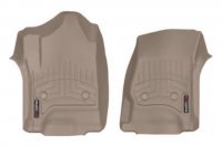 Ковры резиновые WeatherTech Chevrolet  Suburban  2015-2020  передние бежевые (раздельные сиденья )