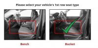 Ковры резиновые WeatherTech Chevrolet Tahoe 2015-2020 передние черные (раздельные сиденья )