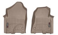 Ковры резиновые WeatherTech Dodge Ram1500  2019+ передние бежевые ( консоль без допсиденья)