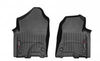 Ковры резиновые WeatherTech Dodge Ram1500  2019+ передние черные ( консоль без допсиденья)