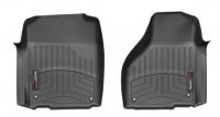 Ковры резиновые WeatherTech Dodge Ram1500  Quad Cab 2013-2018 передние черные (пол ковер , ручка 4x4 )