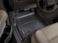 Ковры резиновые WeatherTech Ford F-150 2009-2010  передние черные ( консоль, канал)