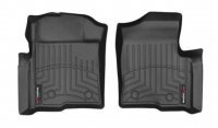 Ковры резиновые WeatherTech Ford F-150 2011-2014  передние черные ( консоль, канал)
