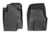 Ковры резиновые WeatherTech Ford Mustang 2012-2014 передние черные (по две клипсы водитель+пассажир )