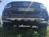 Защита передняя с грилем Tamsan Volkswagen Amarok 2016+