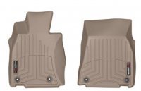 Ковры резиновые WeatherTech Lexus LS AWD 2013-2017 передние бежевые