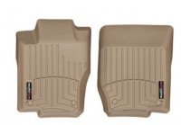 Ковры резиновые  WeatherTech MB ML  2006-2012 передние бежевые ( для боковой панели  пассажира 20,6 см )