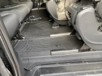 Ковры резиновые WeatherTech MB V-class  (W447) 2016+ 2 и 3 ряд, ковровый пол, без ц. консоли 2-го ряда, черные
