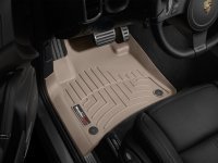 Ковры резиновые WeatherTech Porsche Cayenne 2015-2019  передние бежевые