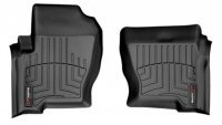Ковры резиновые WeatherTech Range Rover Discovery 2004-2009 передние черные ( без крючков )
