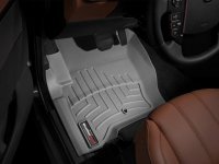 Ковры резиновые WeatherTech Range Rover Discovery 2010-2017 передние серые ( с крючками )