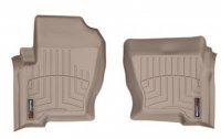 Ковры резиновые WeatherTech Range Rover Sport  2006-2008 передние бежевые ( без крючков )