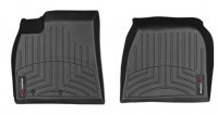 Ковры резиновые  WeatherTech Tesla Model S 2012-2014  передние черные (без логотипа на проеме MODEL S )
