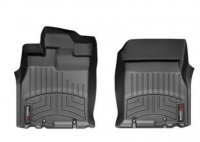 Ковры резиновые WeatherTech Toyota FJ Cruiser 2006-2011 автомат КПП передние черные ( крючки )