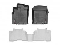 Ковры резиновые WeatherTech Toyota FJ Cruiser 2011+ автомат КПП передние черные ( клипсы)