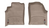 Ковры резиновые WeatherTech Toyota LC120 2003-2009 перед бежевые( с  Развле-я сист-ма в задн части салона RSES
