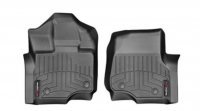 Коврик резиновый WeatherTech Ford F-150 15+ (Crew Cab, SuperCab) передний черный цельный (винил покрытие пол )