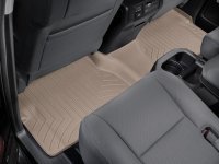 Ковры резиновые WeatherTech Toyota Sequoia 2008+ (два сиденья с централ консолью ) задние бежевые