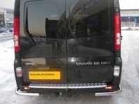 Защита задняя одинарные углы для Opel Vivaro