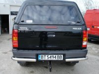 Уголки одинарные на Toyota Hilux (60 диаметр)