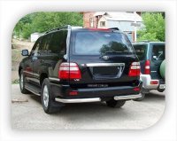 Защита задняя уголки одинарные для Toyota Land Cruiser 100