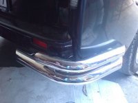 Защита задняя двойные углы для Renault Traffic