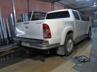 Защита задняя уголки двойные Toyota Hilux 2005-2015 Tamsan