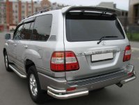 Защита задняя уголки двойные на Toyota Land Cruiser 100