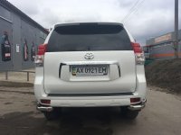 Защита задняя углы двойные на Toyota Land Cruiser 150 Prado