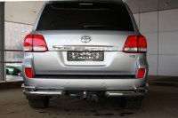 Защита задняя углы двойные на Toyota Land Cruiser 200