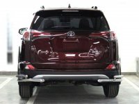 Защита задняя углы двойные для Toyota RAV4 2013-2018