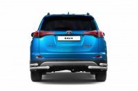 Защита задняя углы двойные для Toyota RAV4 2013-2018