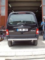 Защита задняя одинарная для Peugeot Partner Защита задняя одинарная для Peugeot Partner