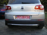 Защита задняя одинарная на Volkswagen Tiguan 2007-2016