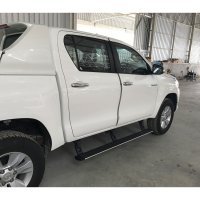 Выдвижные подножки с электроприводом Toyota Hilux 2015+ E-Board