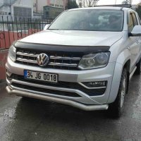 Защита одинарная изогнутая Tamsan для VW Amarok 2016+