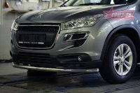 Защита передняя одинарная для Peugeot 4008 2012-2017