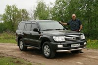 Защита передняя одинарная для Toyota Land Cruiser 100