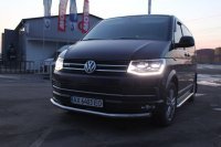 Защита передняя одинарная на Volkswagen Transporter T6