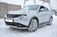 Защита передняя двойная для Nissan Juke 2010-2020 Защита передняя двойная для Nissan Juke 2010-2020