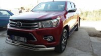 Защита передняя двойная Toyota Hilux 2015+ Tamsan
