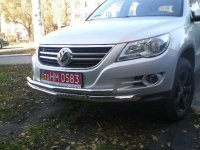 Защита передняя двойная на Volkswagen Tiguan 2007-2016
