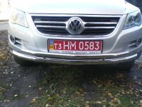 Защита передняя двойная на Volkswagen Tiguan 2007-2016
