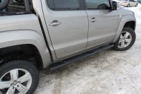Подножки боковые овальные Aventura  VW Amarok