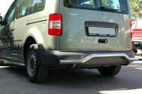 Защита заднего бампера на Volkswagen Caddy 2004-2010 Волна (Чайка) (60 мм)