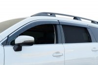Дефлекторы окон ветровики для Subaru Ascent 2019+ с хром молдингом