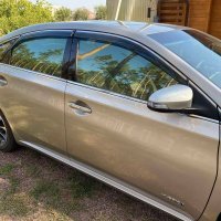 Дефлекторы окон ветровики для Toyota Avalon 2013-2018 с хром молдингом
